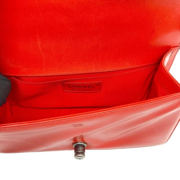 Chanel Original Boy Patent Leather Red - Picture 8 of 10